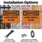 Signmission Radiation & Laser Sign, 18 in H x 24 in W, Plastic, Rectangle OS-2PACK-WS-P-1824-L-12229 - alternate 4